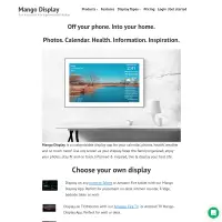 Digital Calendar Display, Health, Photos, Weather & more - Mango Display