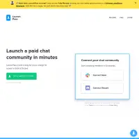 LaunchPass – Launch a Paid Chat Community on Discord or Slack