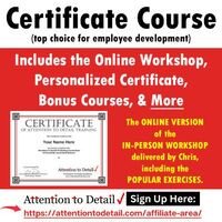 Attention to Detail - Training, Seminars, and Workshops for Employees