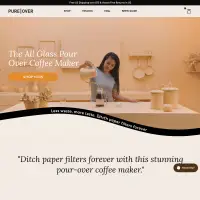 Pure Over - The All Glass Pour Over Coffee Maker