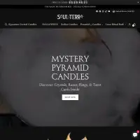 Mystery Pyramid Candles with Crystals, Rings, Tarot & Zodiac– Crystal Candles by Soul-Terra