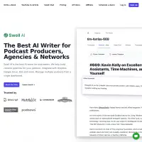 Swell AI: Automate writing podcast shownotes & articles