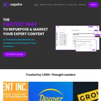 Capsho - The Fastest Way to Repurpose & Market Your Expert Content