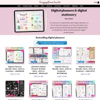 Digital planners and stickers - HappyDownloads