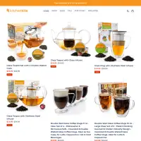 KitchenKite ☕️ Glass Tea Kettles - Tea Cups - Teapots - Infusers