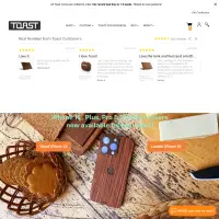 TOAST - Handmade Wood Covers for iPhone, Laptop, Razer | USA