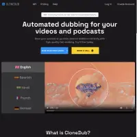 Automated dubbing for your videos and podcasts | CloneDub