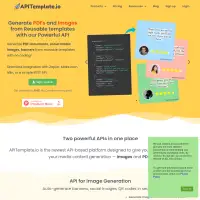 Generate Images and PDFs with a Simple API and Highly Reusable Templates​ - APITemplate.io