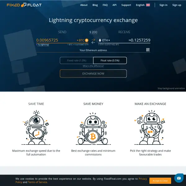 FixedFloat | Instant cryptocurrency exchange