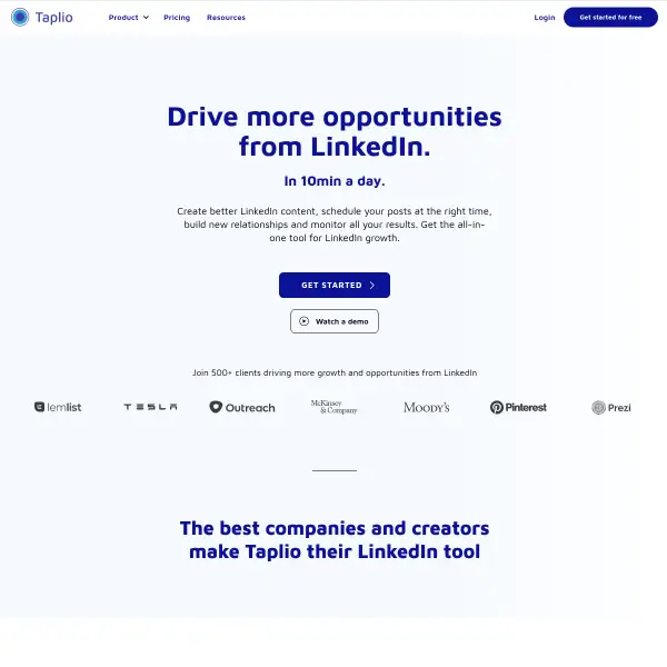 Taplio - LinkedIn Growth Tool