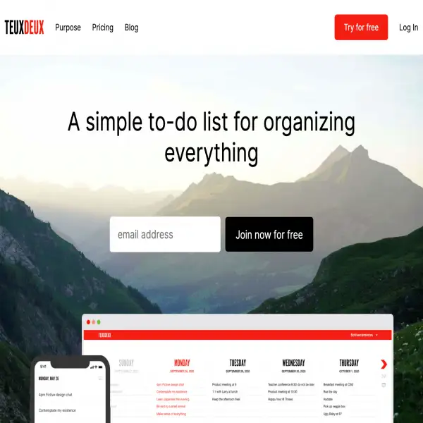 TeuxDeux: the to-do list app for organizing everything