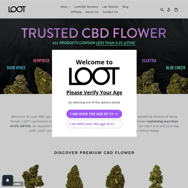 CBD Hemp Flower | Designer Cannabis | Loot CBD– lootcbd