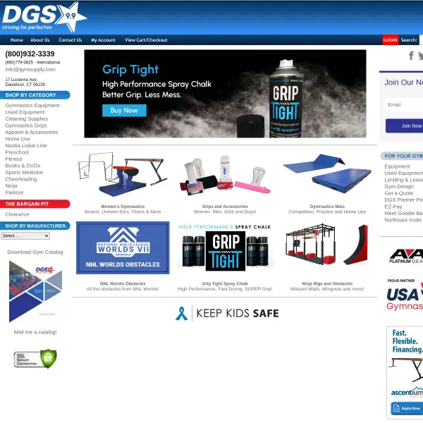 DGS -Gymnastics Grips, Gymnastics Mats, Gymnastics Equipment, Gymnastics Apparel