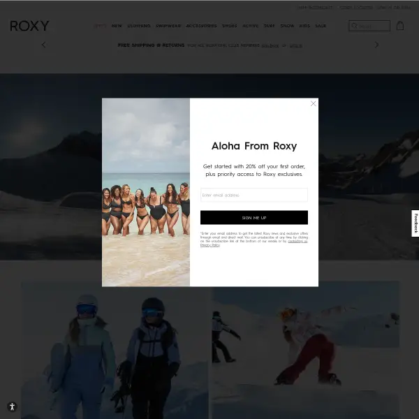 Roxy | Surf, Snowboard & Fitness Brand - Women's Lifestyle