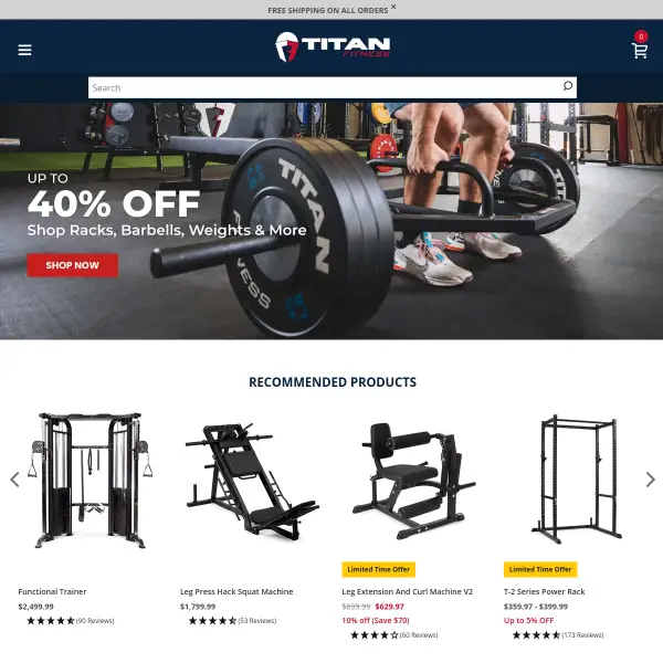 Titan Fitness® Strength & Conditioning Fitness Equipment | Professional Home Gym