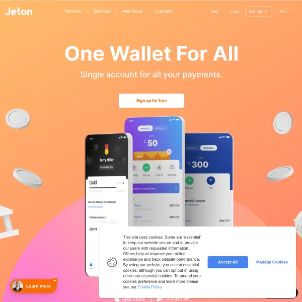 Global E-Wallet - Money Transfer & Money Exchange | Jeton