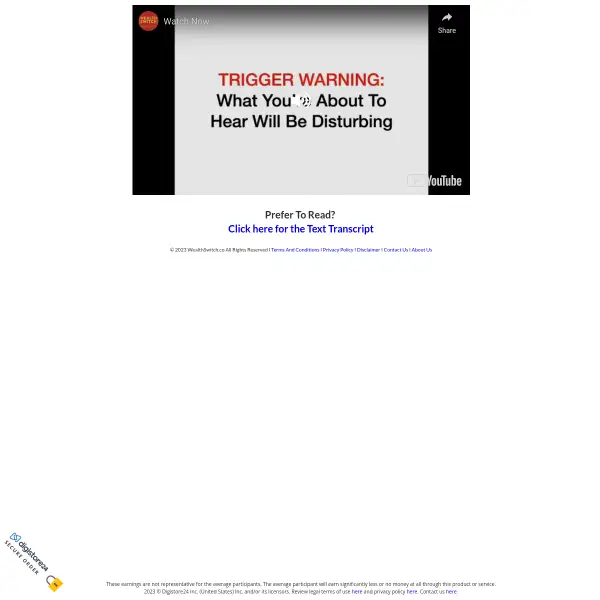 Wealth Switch - Best selling $3 EPC offer now on DigiStore24