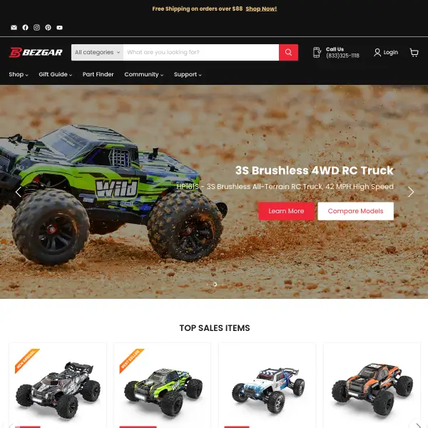 High-performance RC Cars & Trucks for RC Hobbyists — BEZGAR