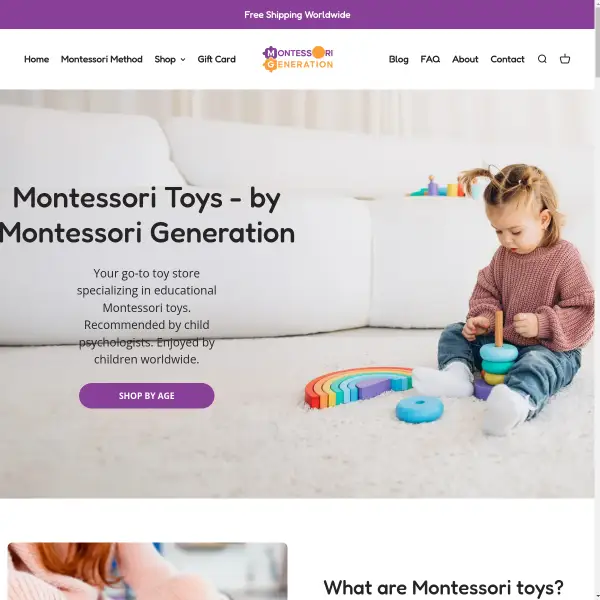 Montessori Toys - by Montessori Generation