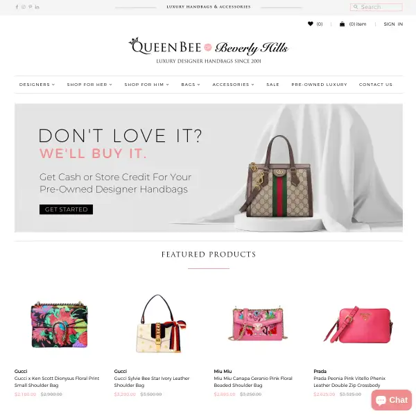 Queen Bee of Beverly Hills | Designer Handbags and Brands