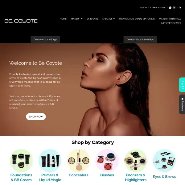 Mineral Makeup and Cosmetics | Be Coyote