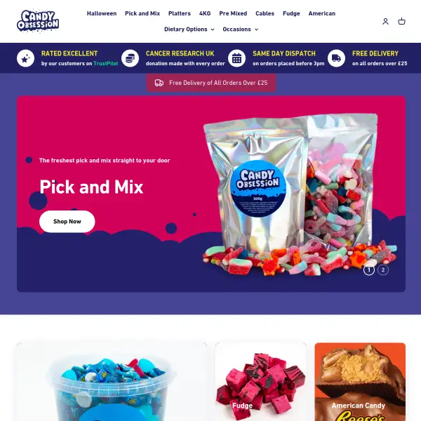 Pick and Mix Sweet Shop UK - Buy Online – Candy Obsession