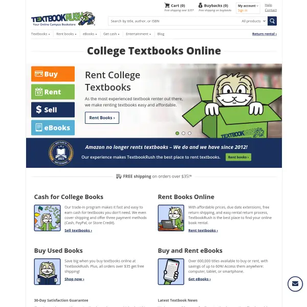 Textbooks | Buy College Textbooks Online at TextbookRush