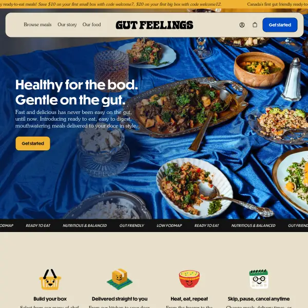 Gut Feelings low-FODMAP healthy meals