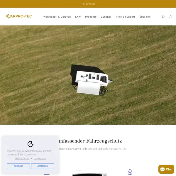 CarPro-Tec | Alarmanlage Wohnmobil Diebstahlschutz Einbruchschutz