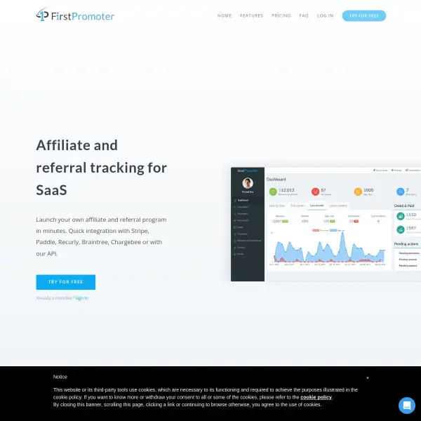 FirstPromoter - Affiliate and referral tracking for SaaS