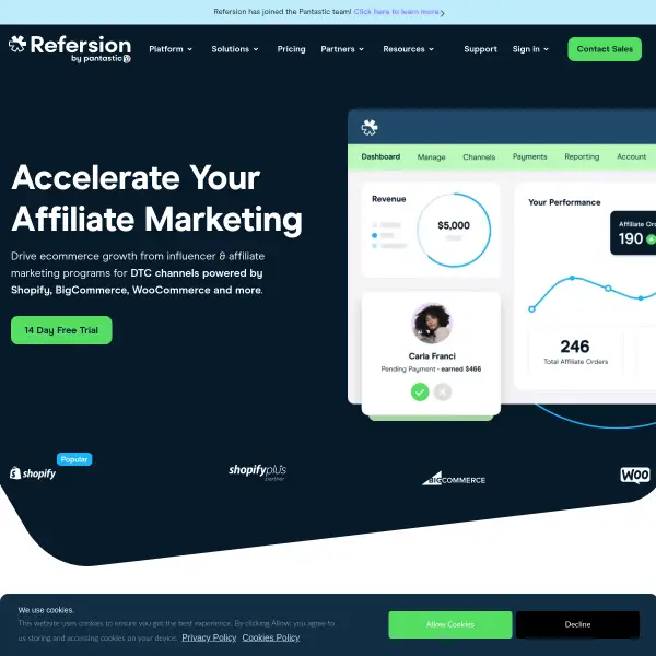 Affiliate Marketing & Tracking Software | Refersion