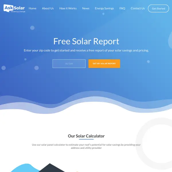 Asksolar - Free solar savings report