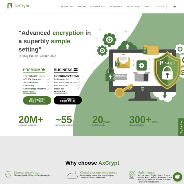 AxCrypt - Globally rewarded and easy to use file encryption