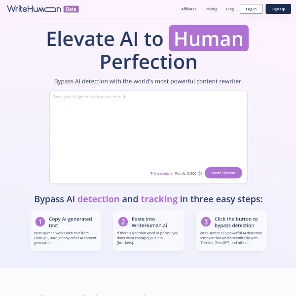WriteHuman: Bypass AI Detection & Protect Your Content Privacy