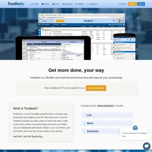 Toodledo | Online To Do Lists, Task Manager, Note Taking & More