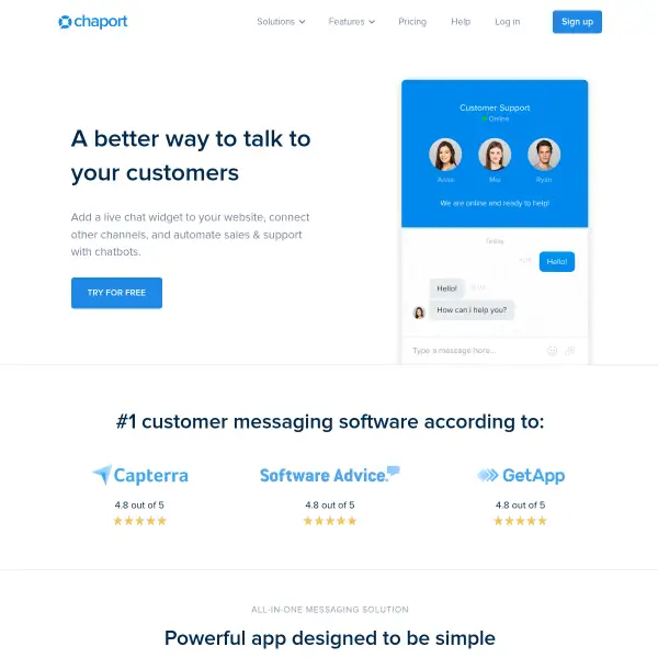 Chaport: #1 Customer Messaging Software