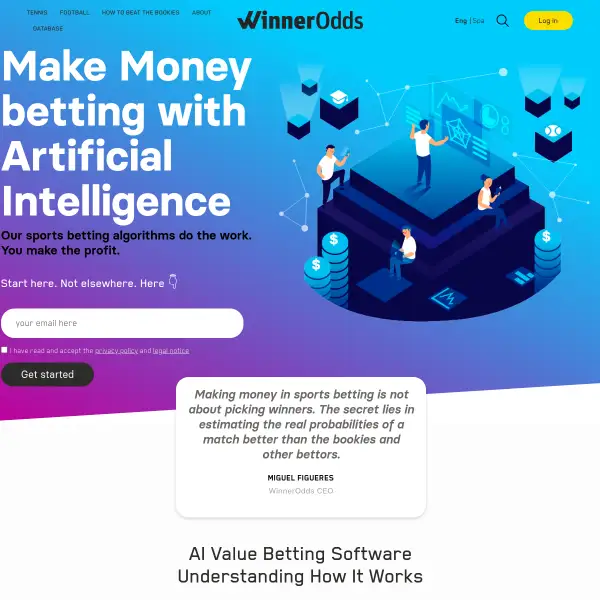 WinnerOdds. The Machine Learning Software for Betting.