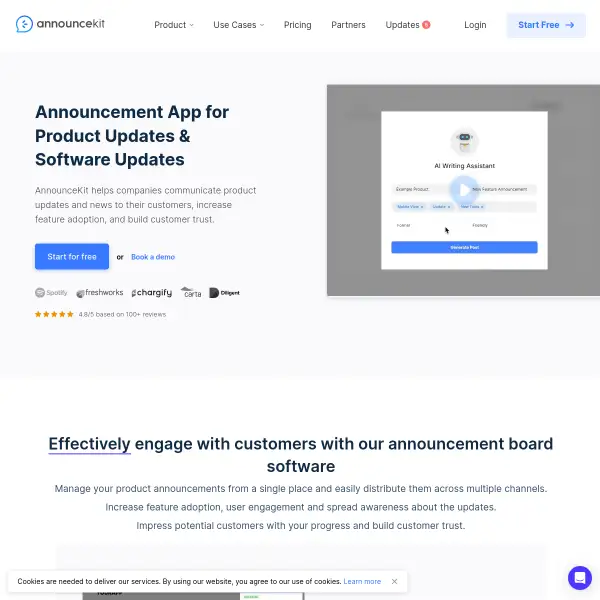 AnnounceKit Â· Announcement App & Software for Product Updates