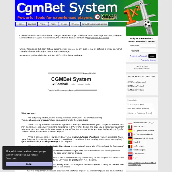 CgmBet System - a powerful tool for experienced punters