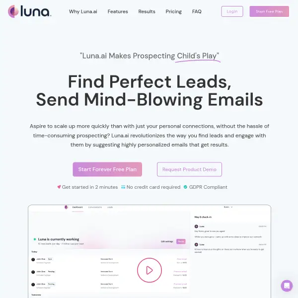 Luna.ai Makes Prospecting a Child's Play