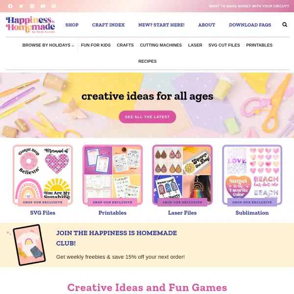 Homepage - Happiness is Homemade