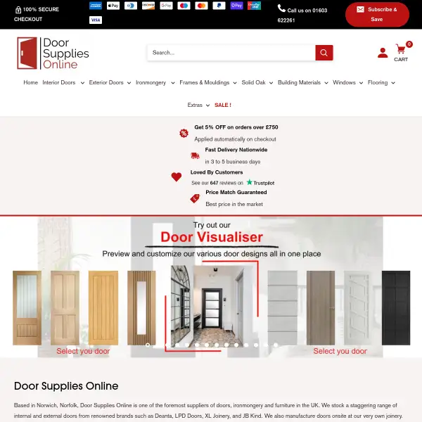 Leading UK Door Suppliers - Internal & External ✅Price Match