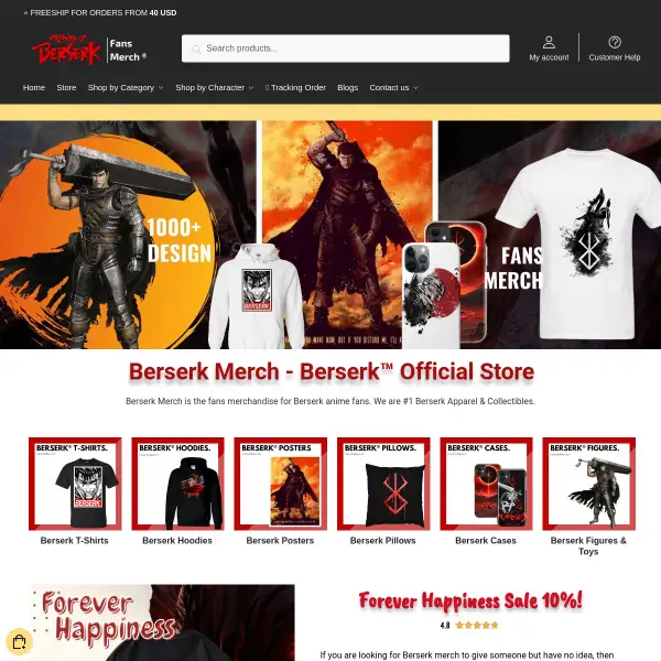 Berserk Shop ⚡️ OFFICIAL Berserk® Merch Store