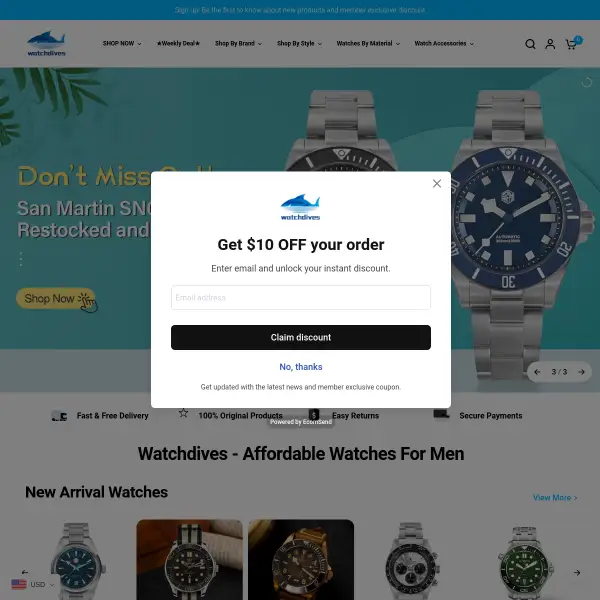 Affordable Dive Watches For Men – WATCHDIVES