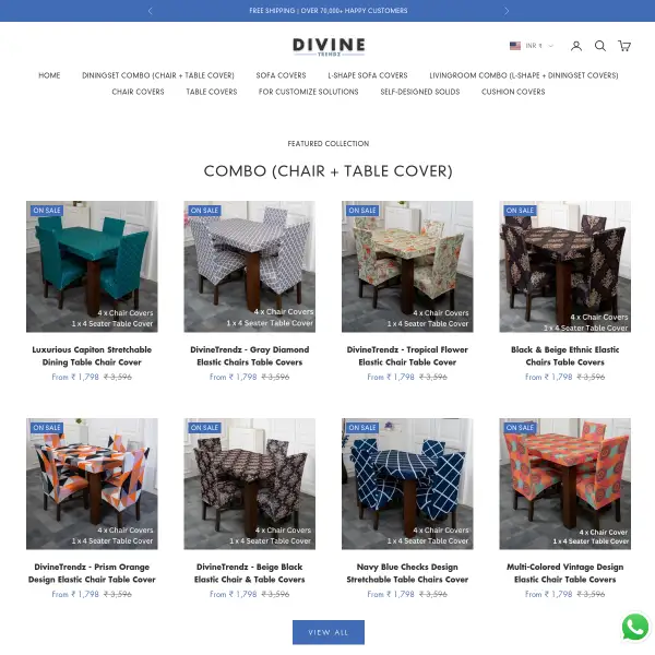 DivineTrendz - Chair And Sofa Covers For Modern India