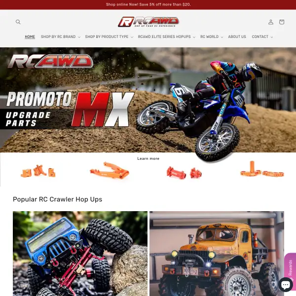 CUSTOM RC UPGRADES, SCX24 UPGRADE PARTS, ARRMA UPGRADE PARTS,RC HOPUPS – RCAWD