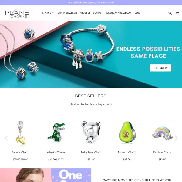 Free Shipping | Planet Charms | Quality Charms & Affordable Prices