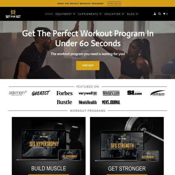 SET FOR SET: Fitness Equipment, Education, & News