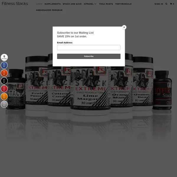 FITNESS STACKS - PREMIER BODYBUILDING NUTRITIONAL SUPPLEMENTATION