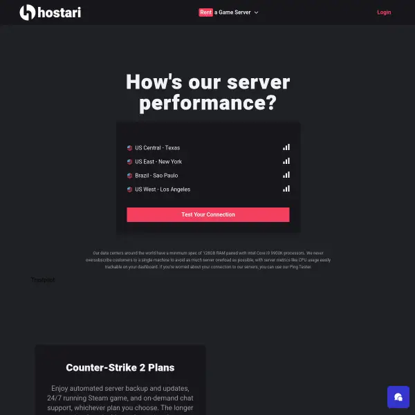 Hostari - Game Server Hosting